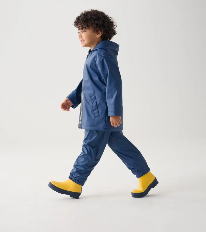 Rainwear GirlsBoys Hatley Navy ZipUp Rain Jacket