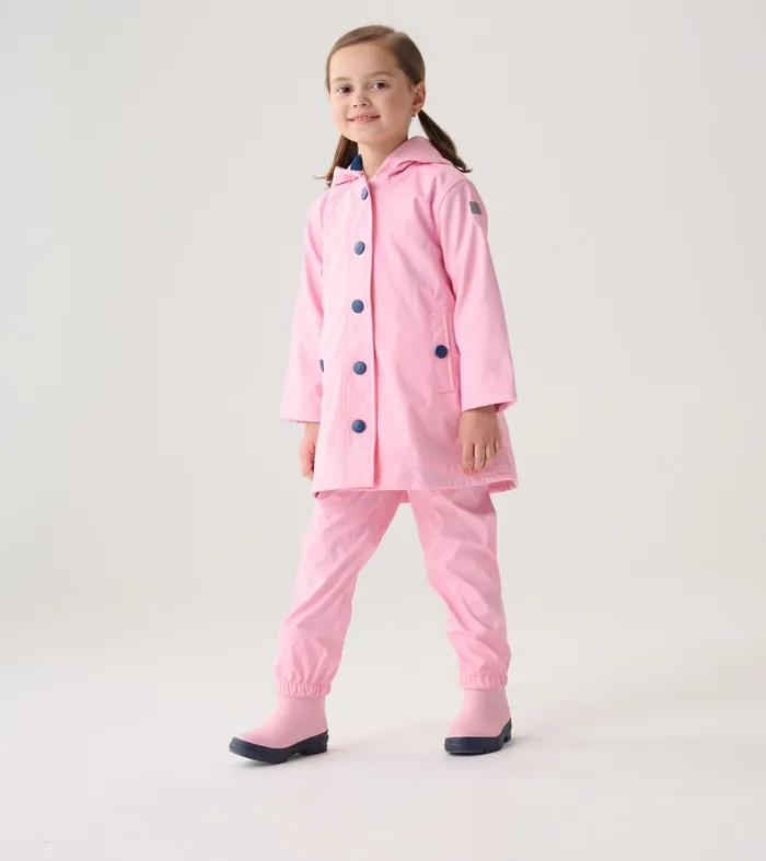 Rainwear Girls Hatley Classic Pink Rain Pants