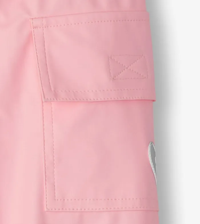 Rainwear Girls Hatley Classic Pink Rain Pants