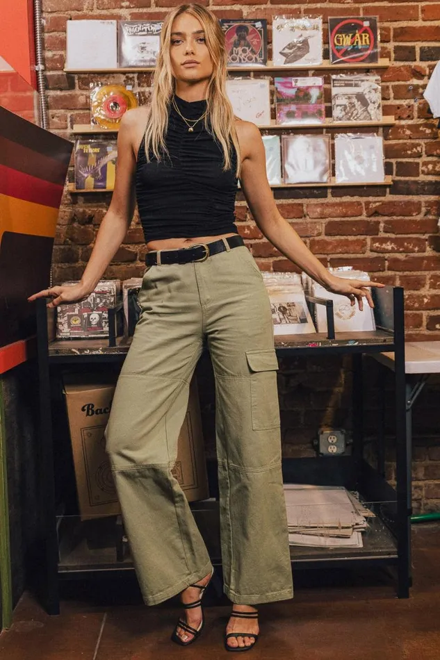 Ramsey Wide Leg Pants In Sage Sage Women Bohme Pants