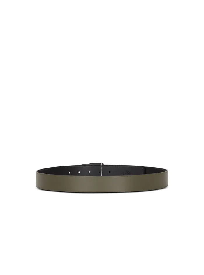 Reversible Leather BBelt Black Men Balmain Belts