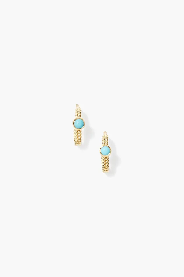 Rhodes Hoop Earrings Turquoise Women Chan Luu Earrings
