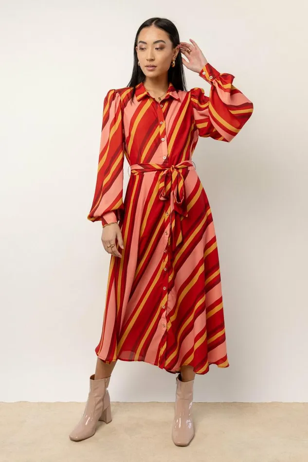 Robin Button Up Midi Dress 8211 FINAL SALE Multi Women Bohme Dresses