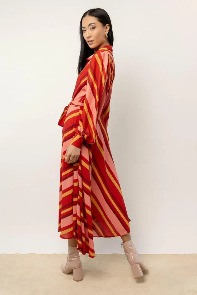 Robin Button Up Midi Dress 8211 FINAL SALE Multi Women Bohme Dresses