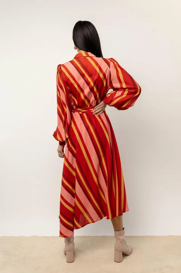 Robin Button Up Midi Dress 8211 FINAL SALE Multi Women Bohme Dresses