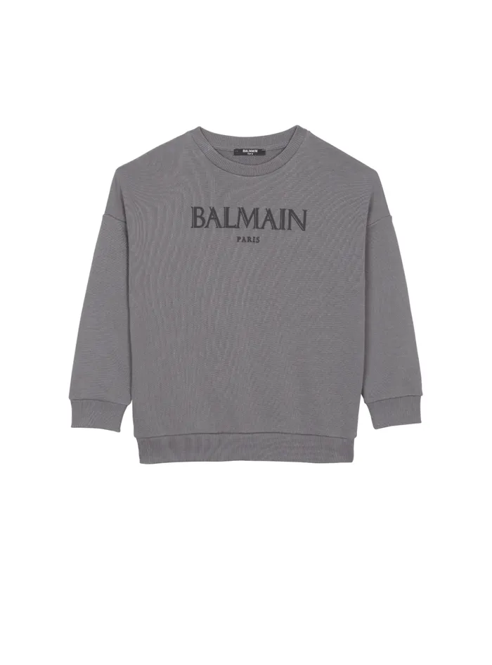 Roman Sweatshirt Grey Kids Balmain