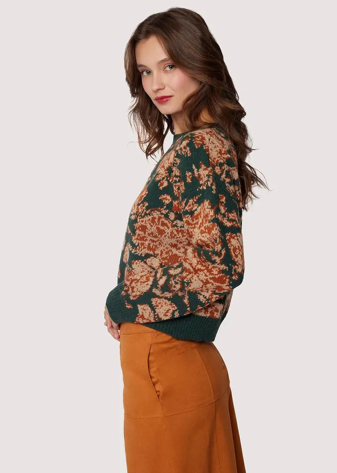 Rosetta Pullover Top Greenmulti Women Lost Wander Sweaters