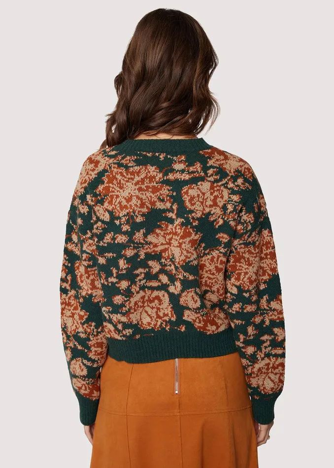Rosetta Pullover Top Greenmulti Women Lost Wander Sweaters