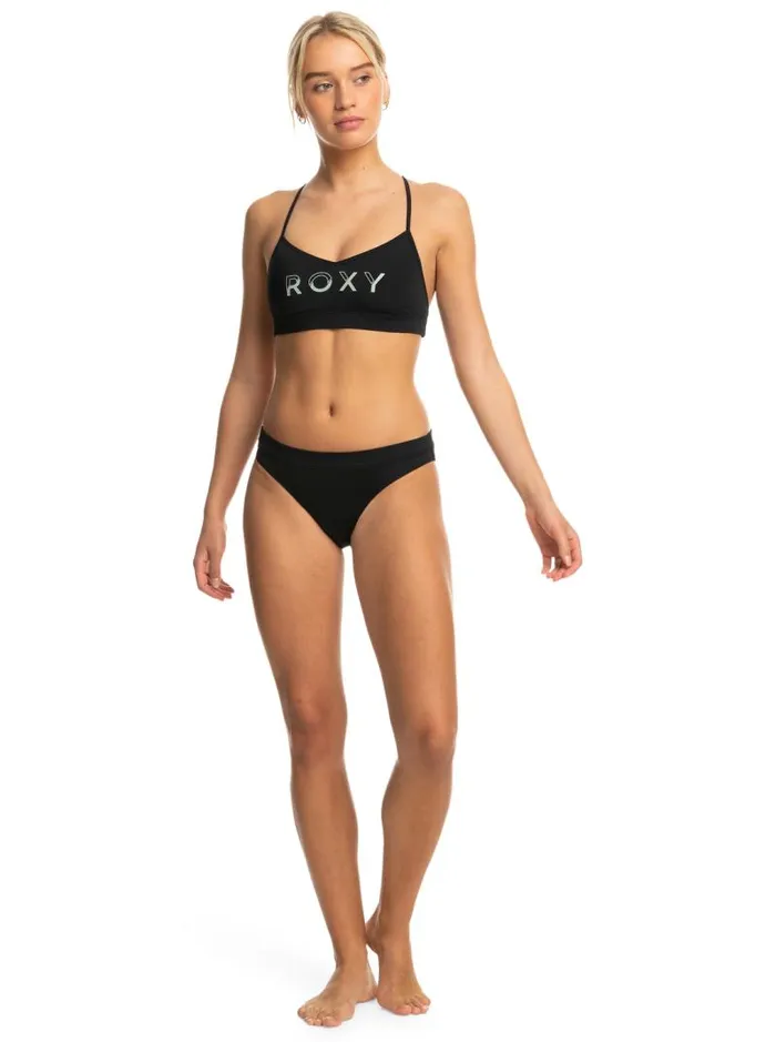 Roxy Bikinis Roxy Active Bikini Bottoms Anthracite 8211 Women Roxy Bikinis Roxy Active Bikini Bottoms Anthracite 8211 Women