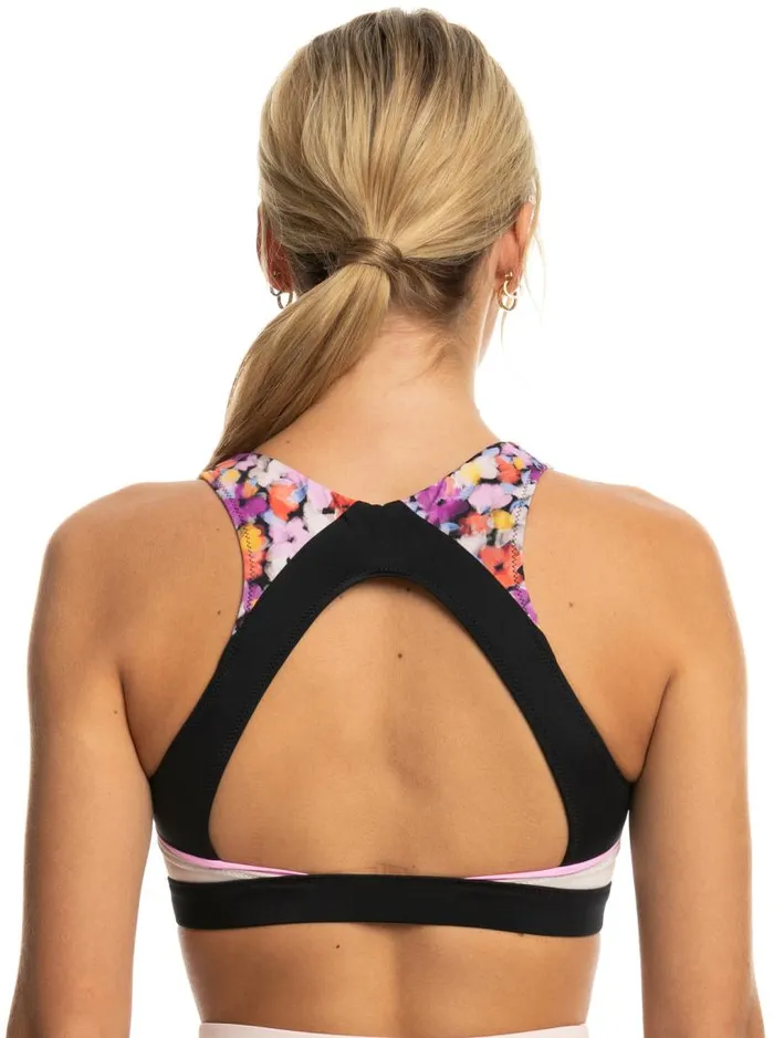 Roxy Bikinis Roxy Active Crop Bikini Top Anthracite Swim Blooms 8211 Women Roxy Bikinis Roxy Active Crop Bikini Top Anthracite Swim Blooms 8211 Women