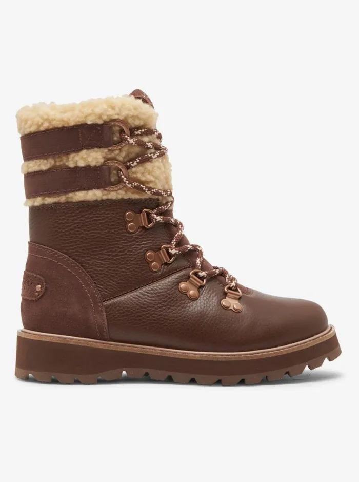 Roxy Boots Brandi LaceUp Boots Chocolate 8211 Women Roxy Boots Brandi LaceUp Boots Chocolate 8211 Women