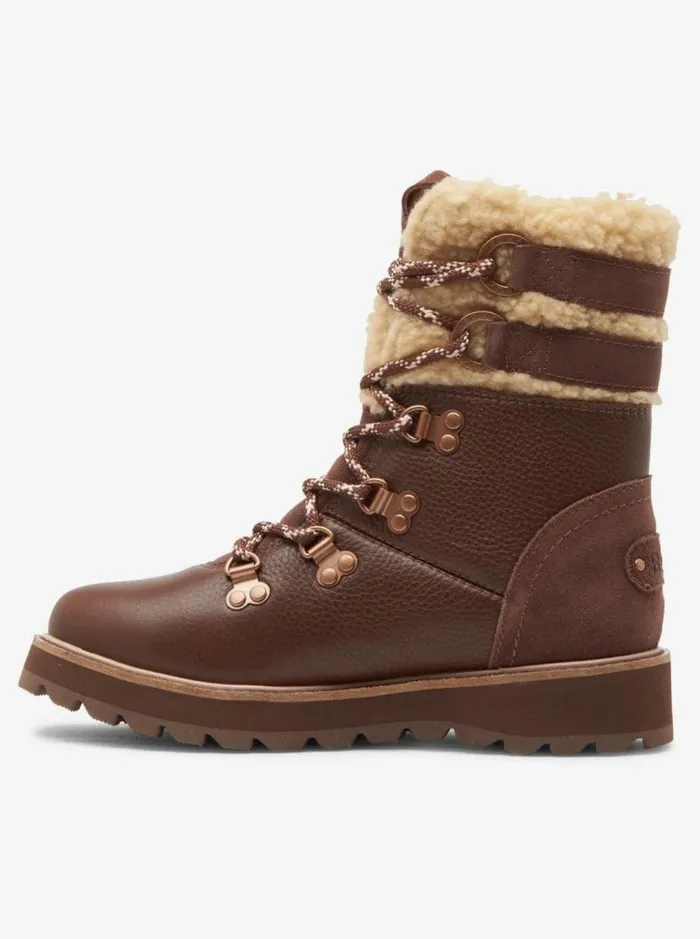 Roxy Boots Brandi LaceUp Boots Chocolate 8211 Women Roxy Boots Brandi LaceUp Boots Chocolate 8211 Women