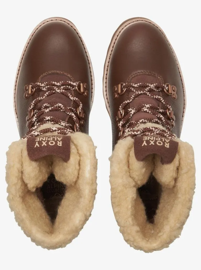 Roxy Boots Brandi LaceUp Boots Chocolate 8211 Women Roxy Boots Brandi LaceUp Boots Chocolate 8211 Women