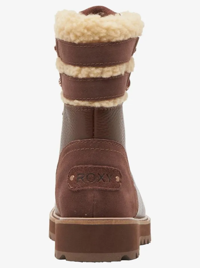 Roxy Boots Brandi LaceUp Boots Chocolate 8211 Women Roxy Boots Brandi LaceUp Boots Chocolate 8211 Women