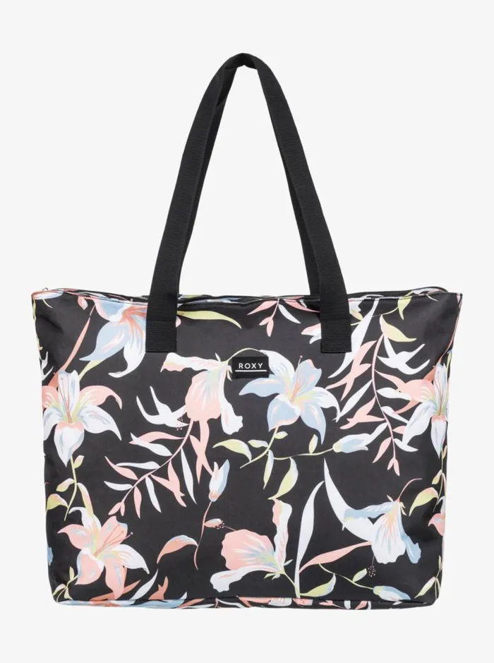 Roxy Handbags Skinny Love Printed Tote Bag Anthracite Hibiscus Wave Swim 8211 Women Roxy Handbags Skinny Love Printed Tote Bag Anthracite Hibiscus Wave Swim 8211 Women