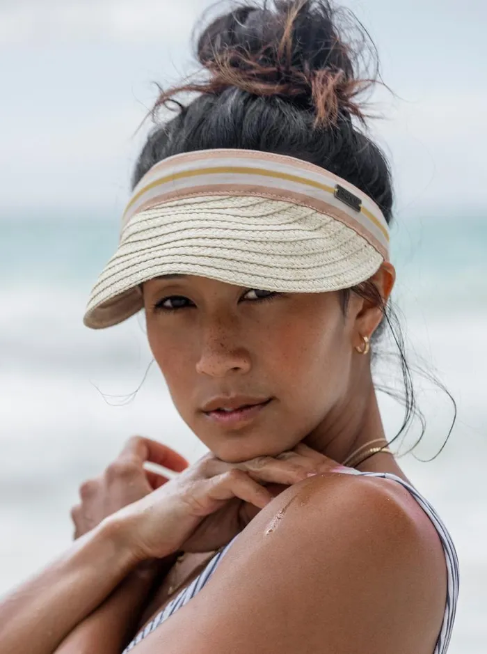 Roxy Hats Sunny Morning Straw Visor Natural 8211 Women