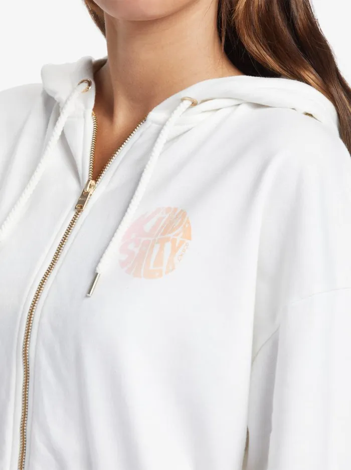 Roxy Jackets Shorebreak Oversized Hoodie Snow White 8211 Women
