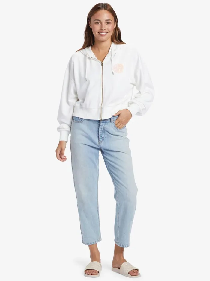 Roxy Jackets Shorebreak Oversized Hoodie Snow White 8211 Women