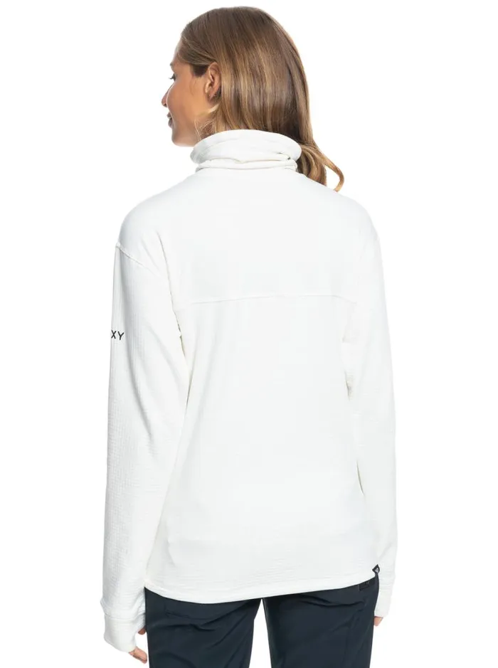 Roxy Jackets Vertere Technical ZipUp Fleece Egret 8211 Women Roxy Jackets Vertere Technical ZipUp Fleece Egret 8211 Women