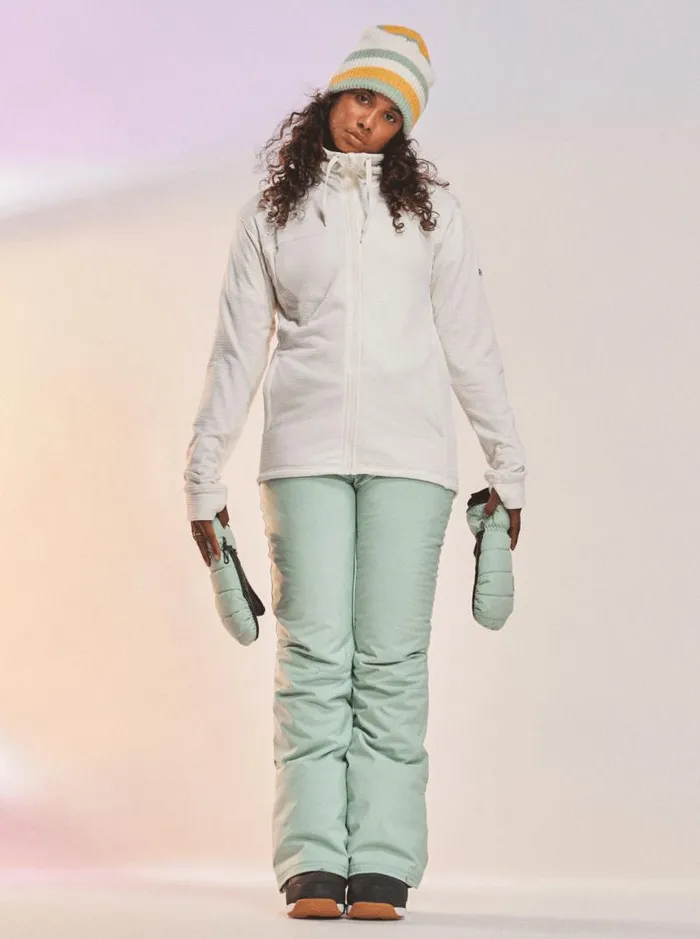 Roxy Jackets Vertere Technical ZipUp Fleece Egret 8211 Women Roxy Jackets Vertere Technical ZipUp Fleece Egret 8211 Women