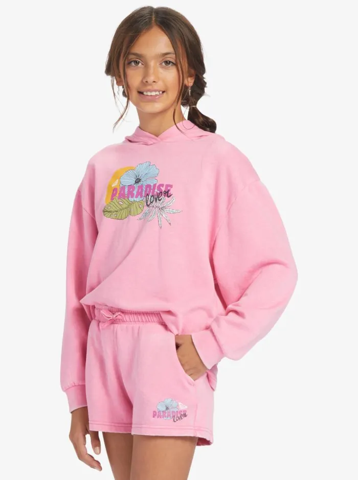 Roxy Jeans and Pants Girl039s 416 Distance And Time B Sweat Shorts Sachet Pink 8211 Kids