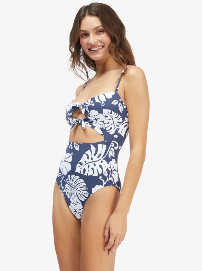 Roxy One Pieces Just Shine Fashion One Piece Swimsuit Women Mood Indigo Heritage Floral S 8211 Women