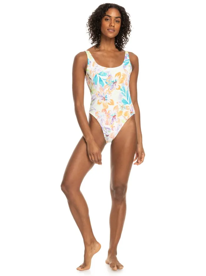 Roxy One Pieces Retro Revo One Piece Swimsuit Snow White Pualani Combo 8211 Women Roxy One Pieces Retro Revo One Piece Swimsuit Snow White Pualani Combo 8211 Women