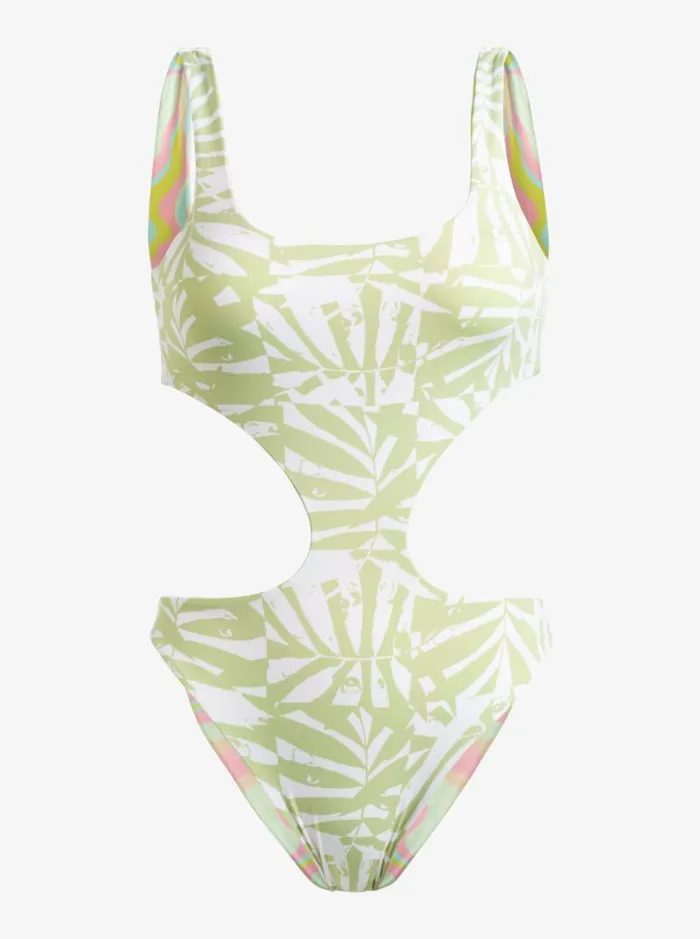 Roxy One Pieces Tropics Hype Reversible OnePiece Swimsuit Ambroisia Swirl Swim 8211 Women