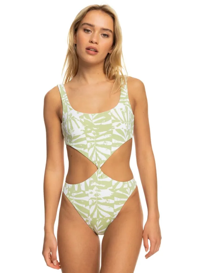 Roxy One Pieces Tropics Hype Reversible OnePiece Swimsuit Ambroisia Swirl Swim 8211 Women