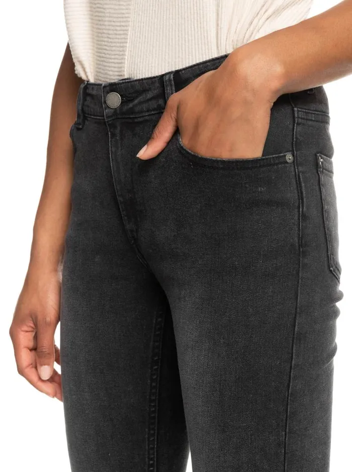 Roxy Pants and Jeans Night Away Black Slim Jeans Anthracite 8211 Women Roxy Pants and Jeans Night Away Black Slim Jeans Anthracite 8211 Women