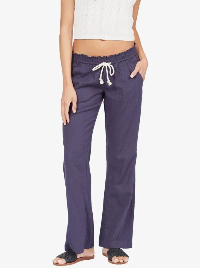 Roxy Pants and Jeans Oceanside Flared Pants Mood Indigo 8211 Women