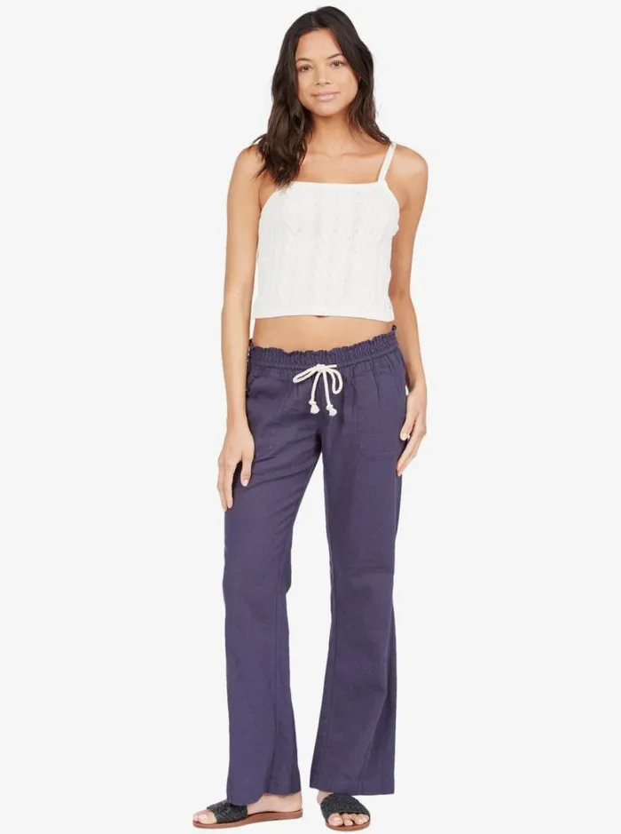 Roxy Pants and Jeans Oceanside Flared Pants Mood Indigo 8211 Women