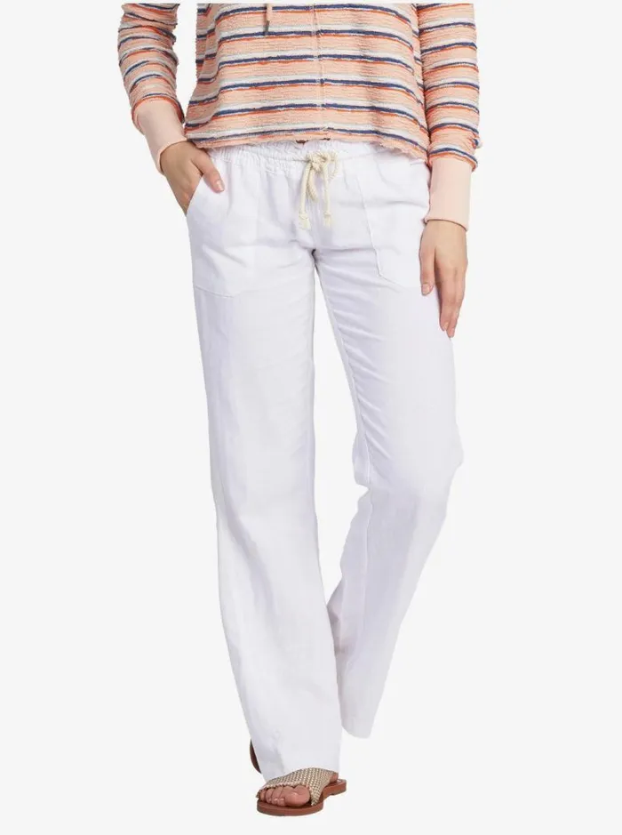 Roxy Pants and Jeans Oceanside Flared Pants Sea Salt 8211 Women