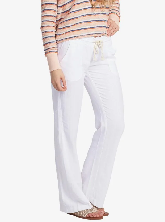 Roxy Pants and Jeans Oceanside Flared Pants Sea Salt 8211 Women Roxy Pants and Jeans Oceanside Flared Pants Sea Salt 8211 Women