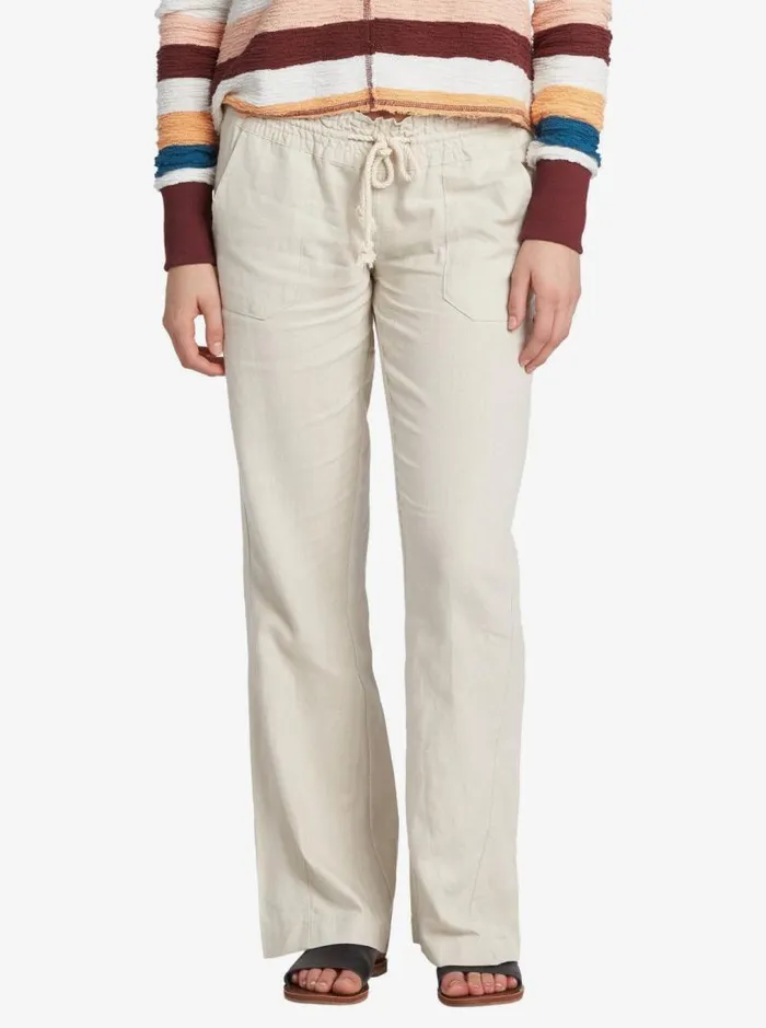 Roxy Pants and Jeans Oceanside Flared Pants Stone 8211 Women
