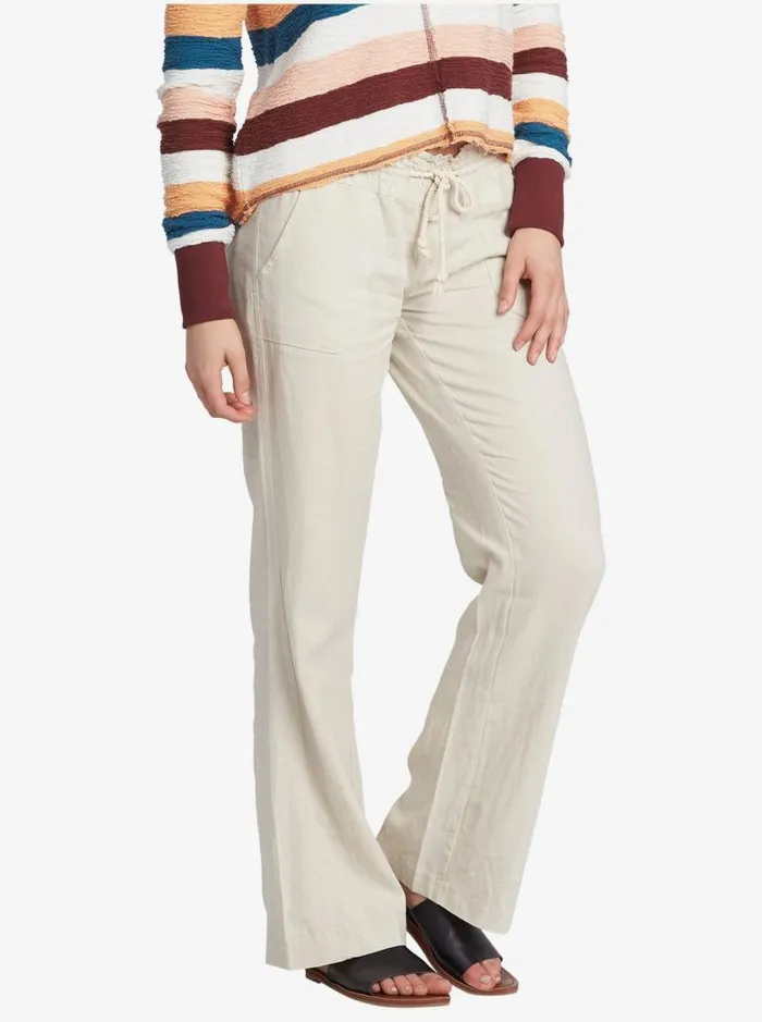 Roxy Pants and Jeans Oceanside Flared Pants Stone 8211 Women