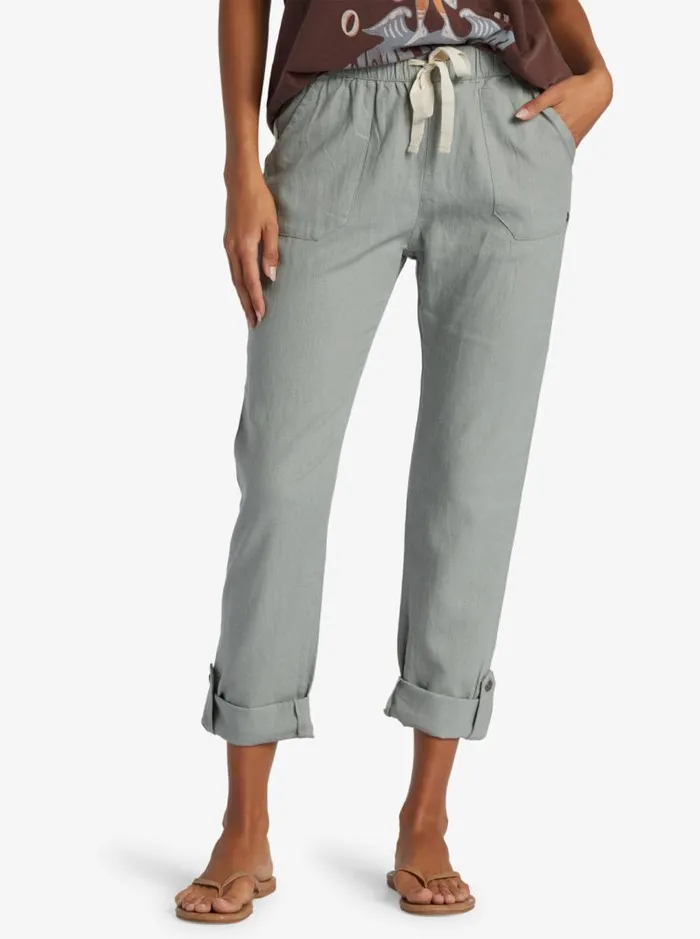 Roxy Pants and Jeans On The Seashore Cargo Pants Slate Gray 8211 Women