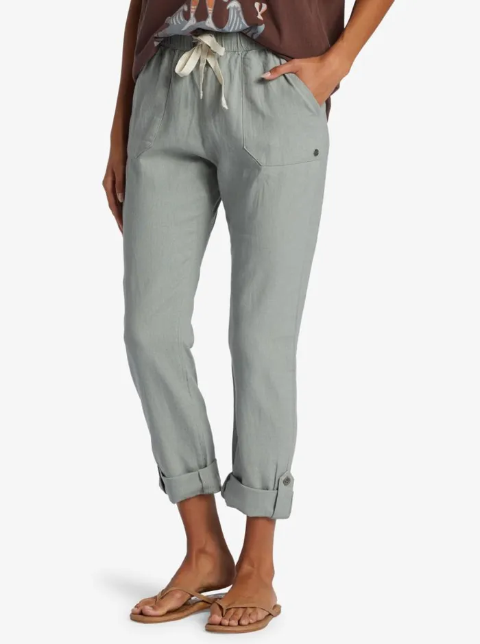 Roxy Pants and Jeans On The Seashore Cargo Pants Slate Gray 8211 Women