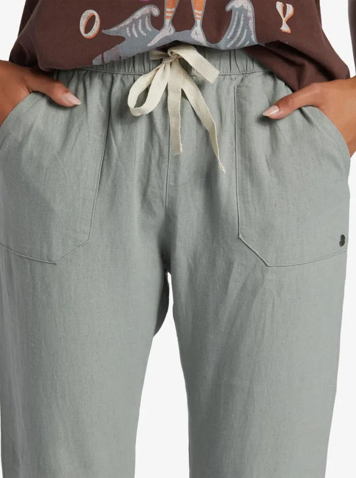 Roxy Pants and Jeans On The Seashore Cargo Pants Slate Gray 8211 Women