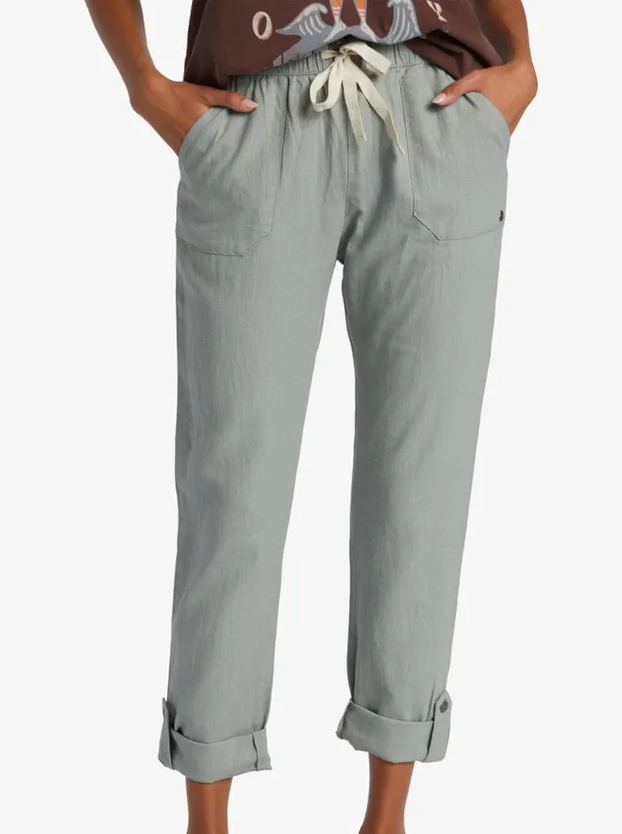 Roxy Pants and Jeans On The Seashore Cargo Pants Slate Gray 8211 Women