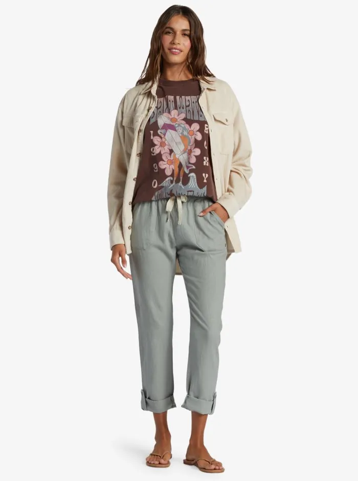 Roxy Pants and Jeans On The Seashore Cargo Pants Slate Gray 8211 Women