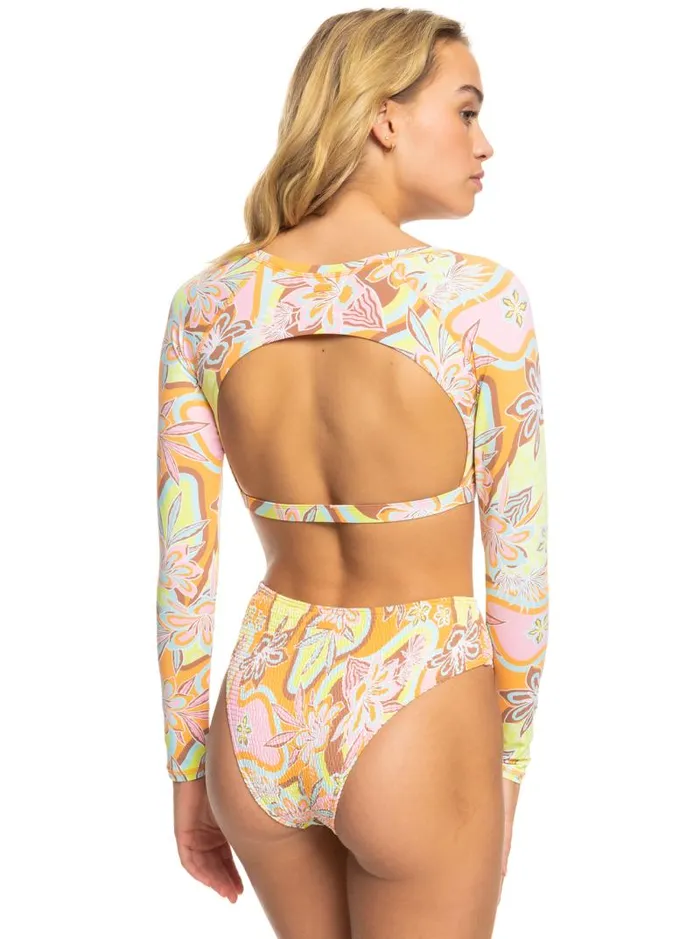 Roxy Rashguards Roxy Delic Long Sleeve Cropped Rashguard Mock Orange Roxy Delic 8211 Women Roxy Rashguards Roxy Delic Long Sleeve Cropped Rashguard Mock Orange Roxy Delic 8211 Women