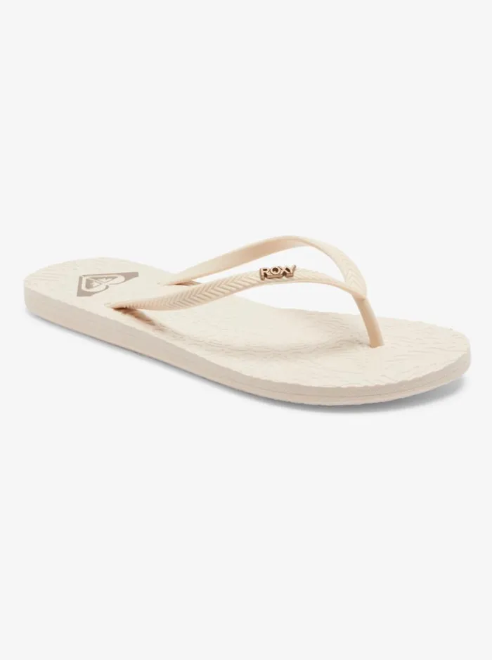 Roxy Sandals Antilles Flip Flops Cream 8211 Women