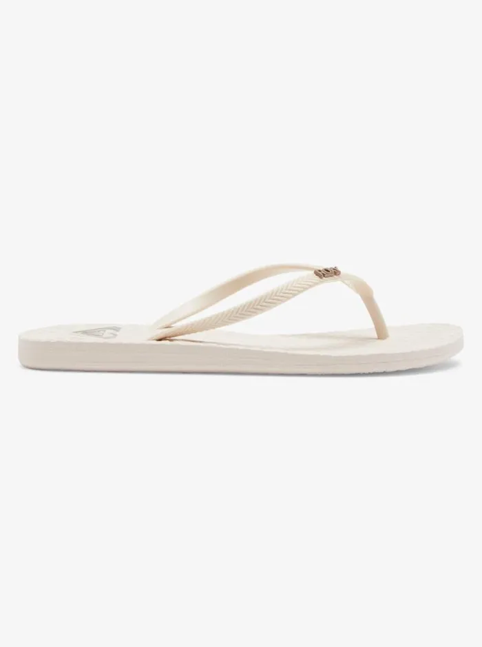 Roxy Sandals Antilles Flip Flops Cream 8211 Women Roxy Sandals Antilles Flip Flops Cream 8211 Women