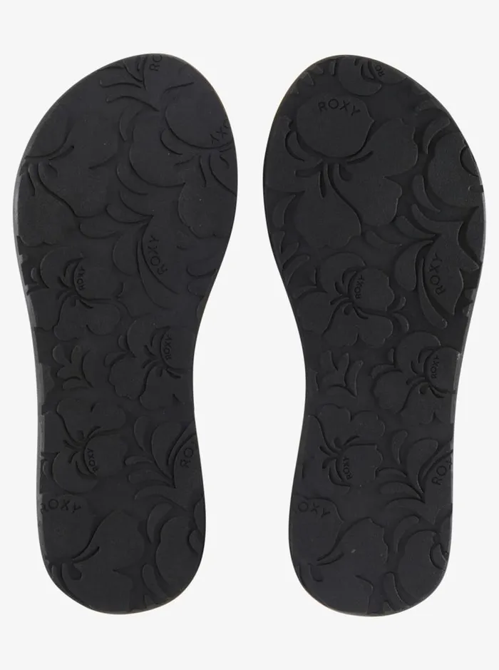 Roxy Sandals Porto Slide Slider Sandals Blackwhite 8211 Women