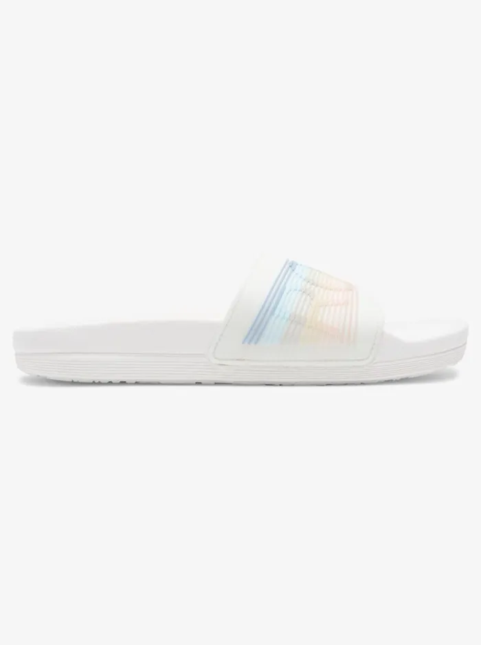 Roxy Sandals Slippy WaterFriendly Sandals Whitestripe 8211 Women Roxy Sandals Slippy WaterFriendly Sandals Whitestripe 8211 Women