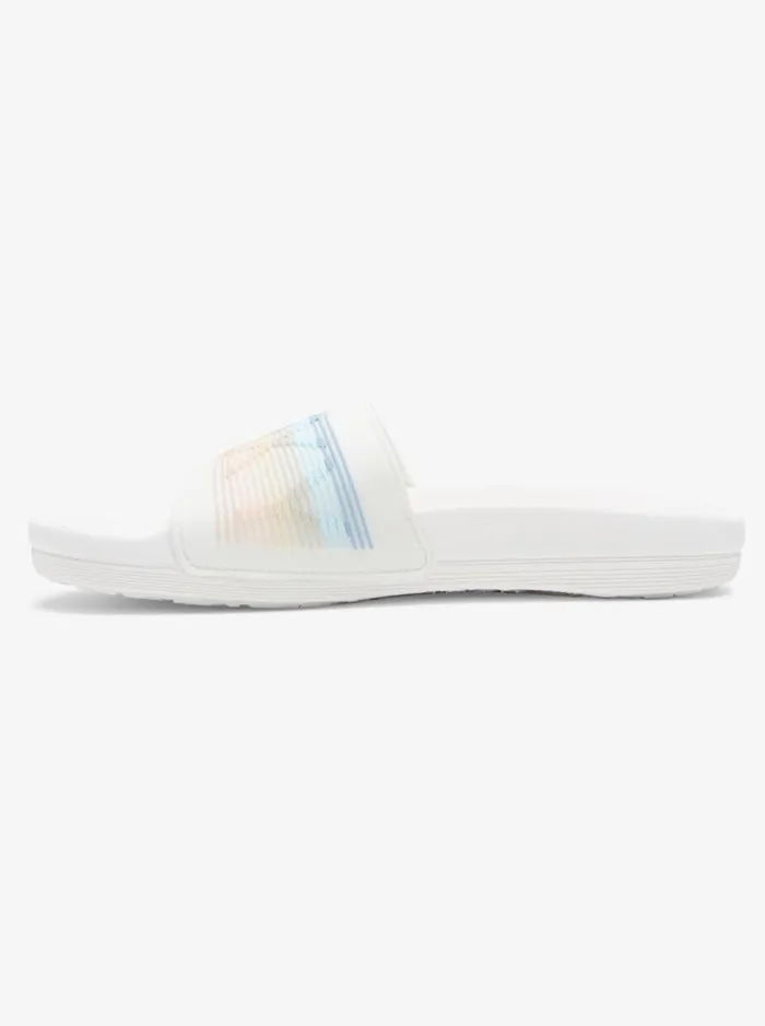 Roxy Sandals Slippy WaterFriendly Sandals Whitestripe 8211 Women Roxy Sandals Slippy WaterFriendly Sandals Whitestripe 8211 Women