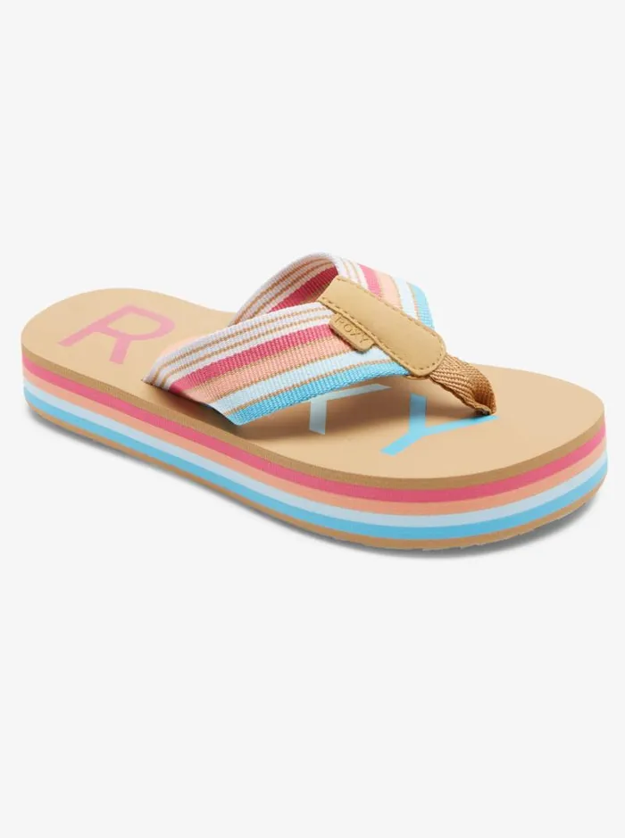 Roxy Shoes and Sandals Girl039s 416 Chika Hi Sandals Baja Bluecrazy Pink 8211 Kids