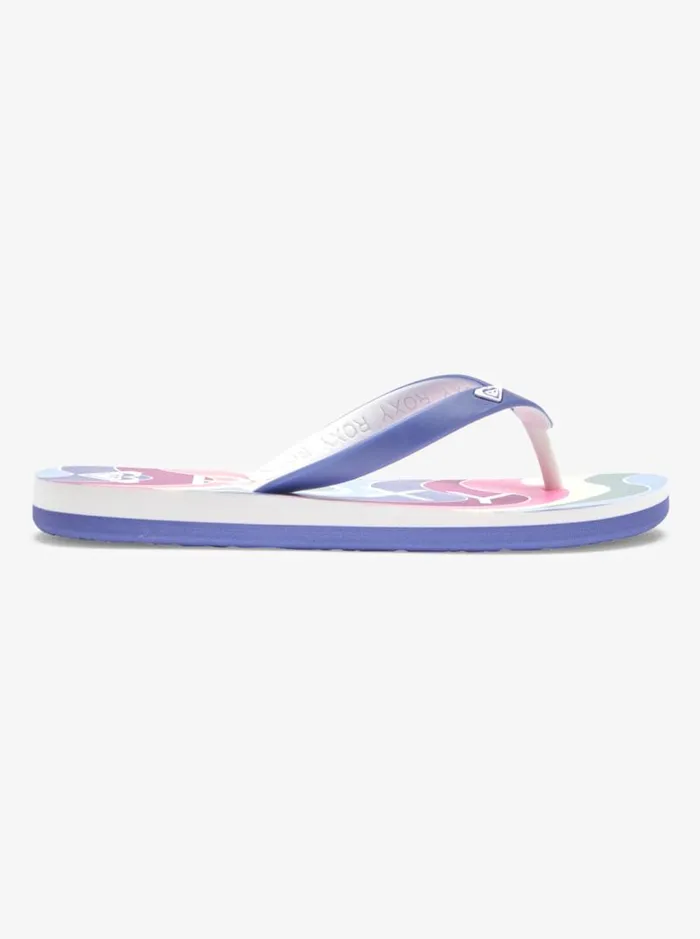 Roxy Shoes and Sandals Girl039s 416 Tahiti FlipFlops Blue Depths 8211 Kids Roxy Shoes and Sandals Girl039s 416 Tahiti FlipFlops Blue Depths 8211 Kids