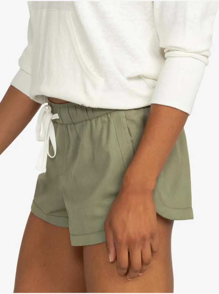Roxy Shorts New Impossible Love Elasticized Shorts Sea Spray 8211 Women Roxy Shorts New Impossible Love Elasticized Shorts Sea Spray 8211 Women